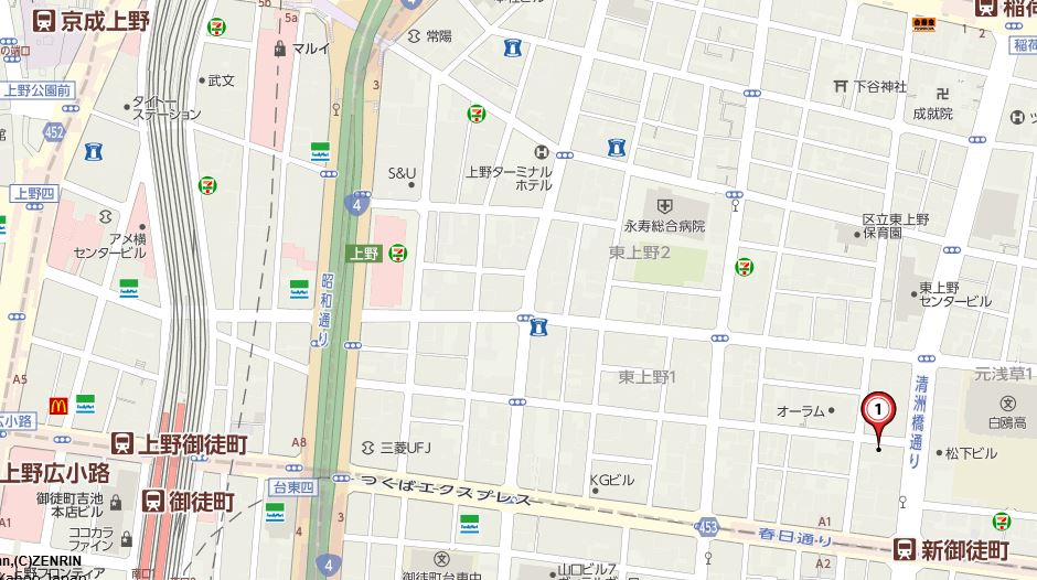 本社周辺のアクセスマップ