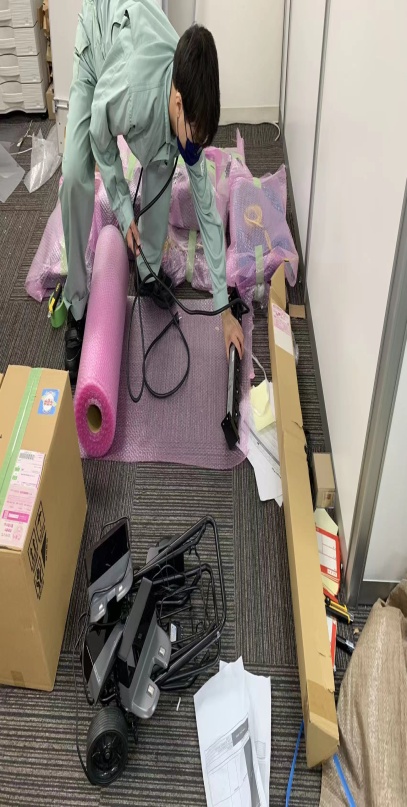 事務所移転サポート作業の様子